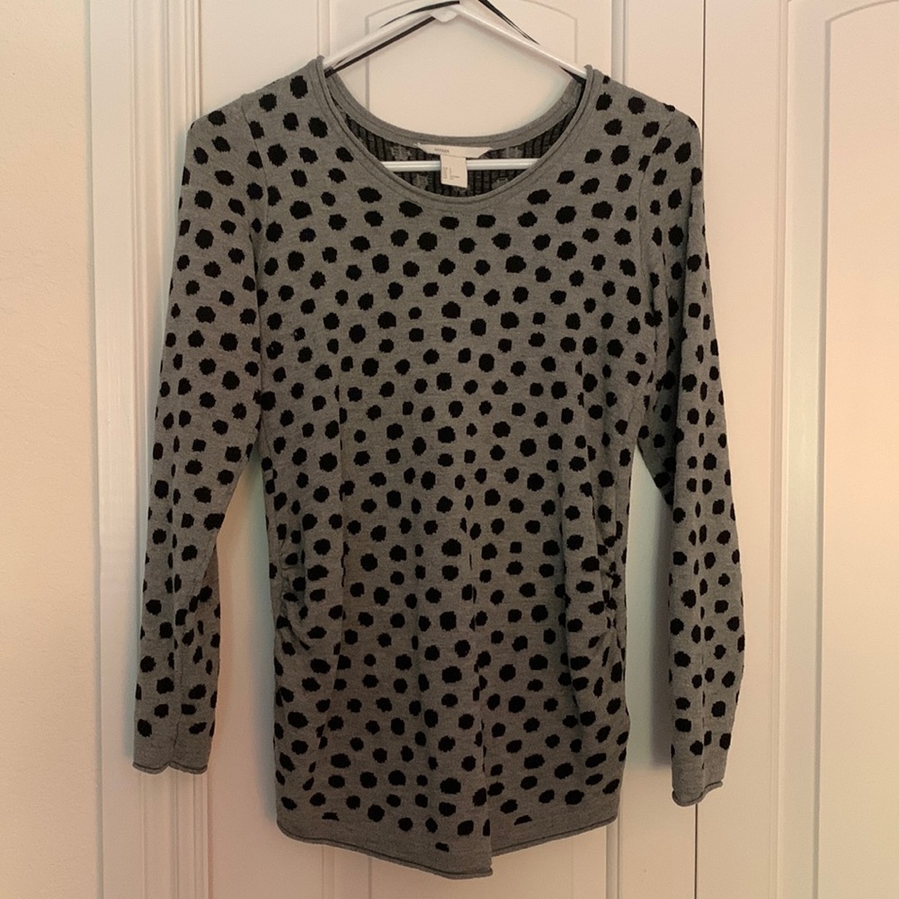 Black and Grey maternity sweater
